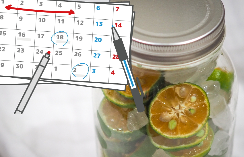 シークワーサーはちみつ漬け　日持ち